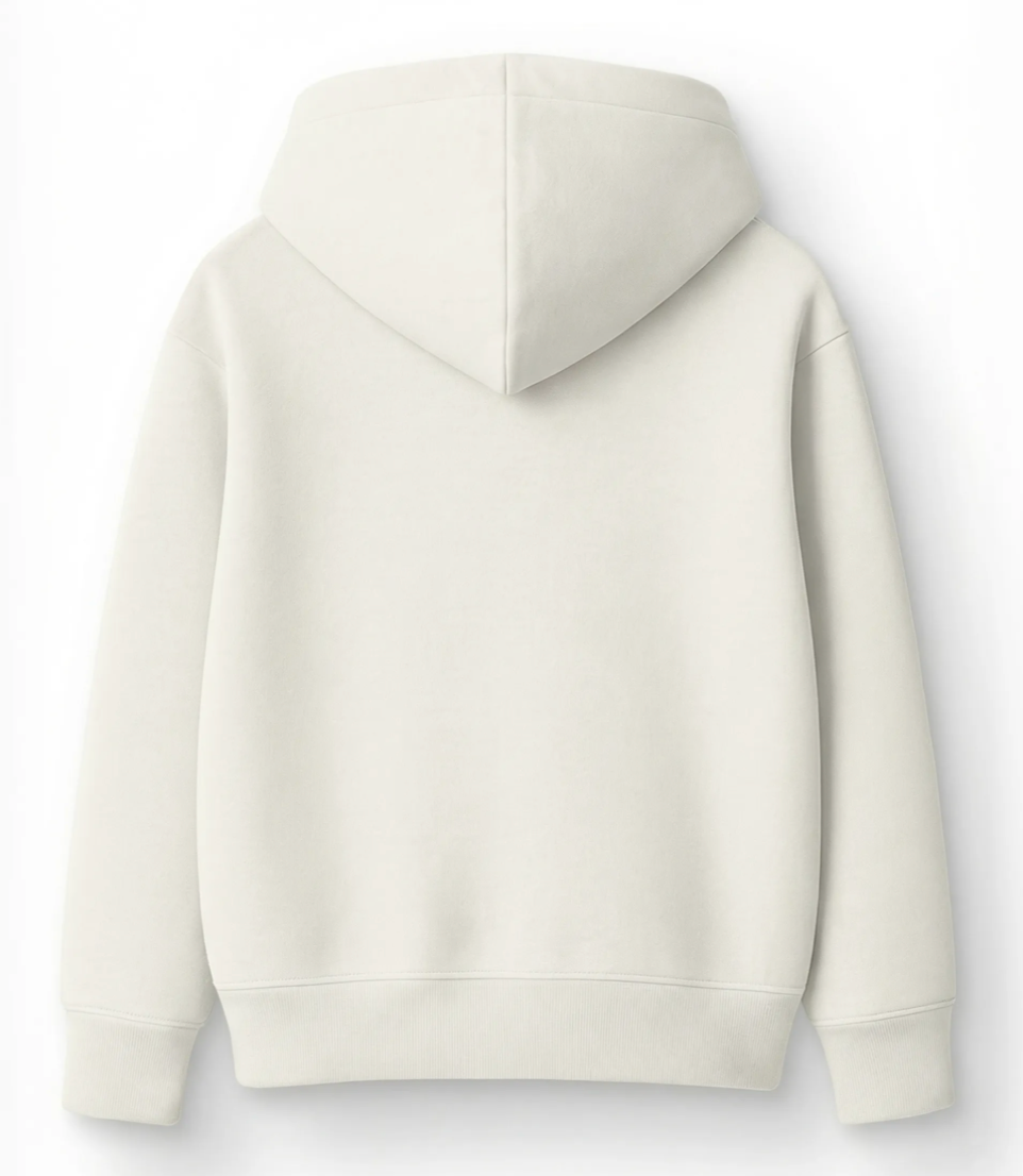 Hoodie blanco crema