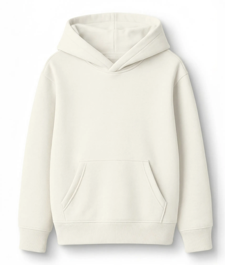 Hoodie blanco crema